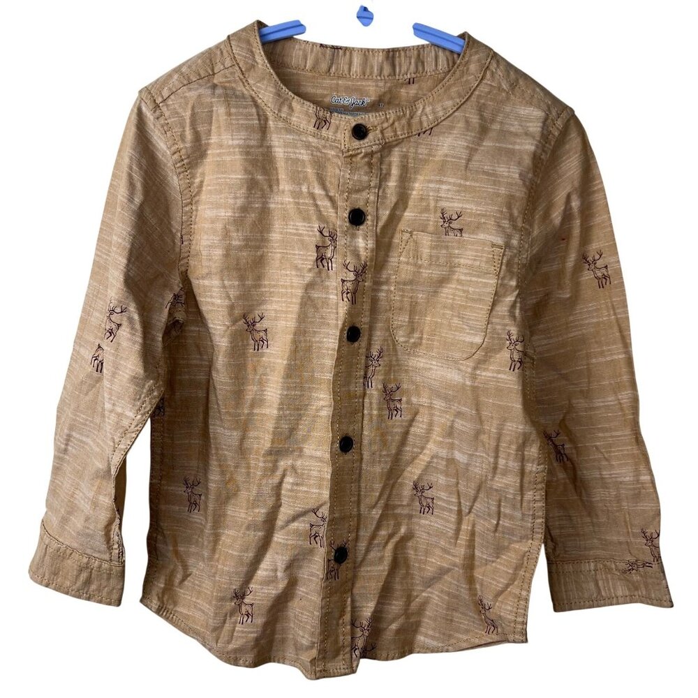 Cat & Jack Deer Button Up